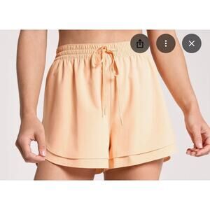 NWT Calia high rise step up shorts 3” running athletic  peach size XL